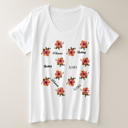 HAMbyWG Hawaiin Hibiscus Aloha Flower Top (Design voorkant)