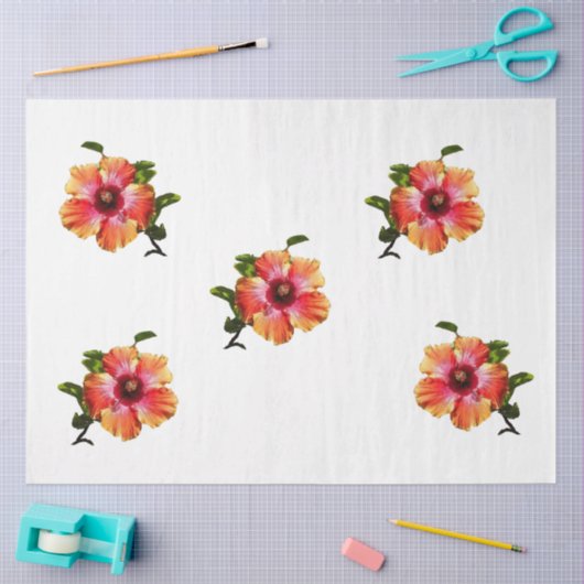 HAMbyWG Hawaiin Hibiscus Flower Tissuepapier (Craft)
