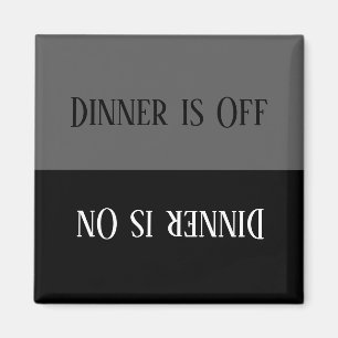 HAMbyWG - Het diner is aan/Het diner is uit Magnet