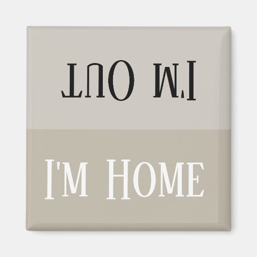 HAMbyWG - Ik ben thuis-ik ben uit Magnet (Voorkant)