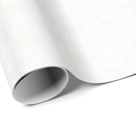 HAMbyWG Inpakpapier Wit/Crème Groot Sierlijk 2 (Rol Hoek)