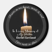 HAMbyWG - Kaars Magnet met tekst (Voorkant)