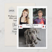 HAMbyWG-Kaart voor kerstfoto's Feestdagenkaart (Voorkant / Achterkant)