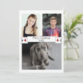 HAMbyWG-Kaart voor kerstfoto's Feestdagenkaart (Staand voorkant)