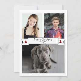 HAMbyWG-Kaart voor kerstfoto's Feestdagenkaart