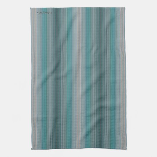 HAMbyWG - keukenhanddoek - Aqua gradiënt (Verticaal)