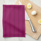 HAMbyWG - Keukenhanddoek - Fuschia Stripe (Quarter Fold)