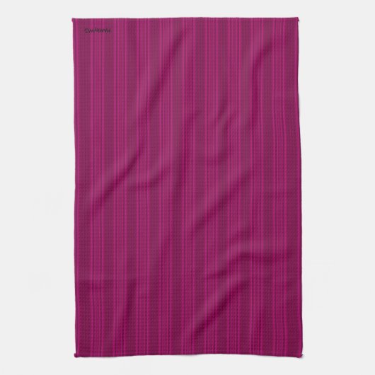 HAMbyWG - Keukenhanddoek - Fuschia Stripe (Verticaal)