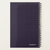 HAMbyWG - Kleine Dagelijkse Planner - Paars Patroo (Achterkant)