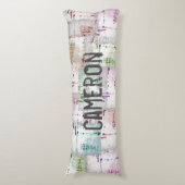 HAMbyWG - Kleurrijke, vervormde blik Lichaamskussen (Voorkant Verticaal)