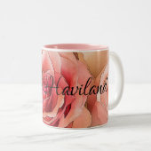 HAMbyWG - Koffie-Mok - Peach Roos Tweekleurige Koffiemok (Voorkant rechts)