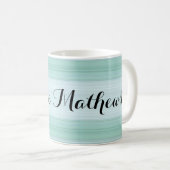 HAMbyWG - KoffieMok - Aqua gradiënt w Name (Voorkant rechts)