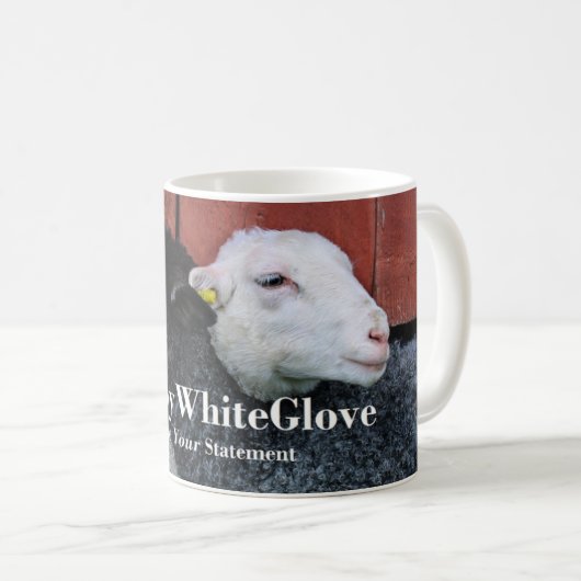 HAMbyWG - KoffieMok - Zwarte witte schapen (Voorkant rechts)