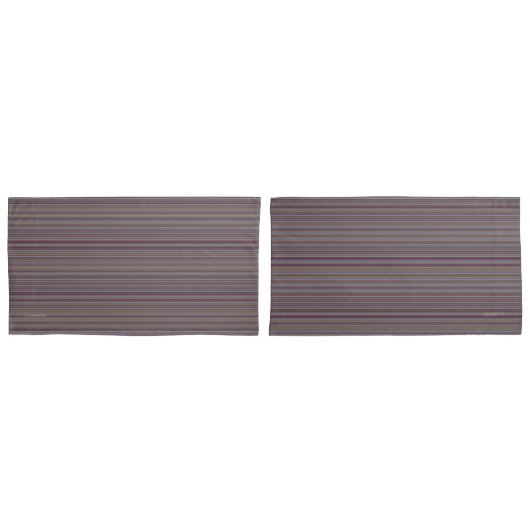 HAMbyWG -Kussenslopen -Grijs/Blk/Bl/y/mar Stripe Kussensloop (Voorkant-Set)