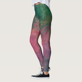 HAMbyWG - Leggings - Groen en Roze Agate Surprise