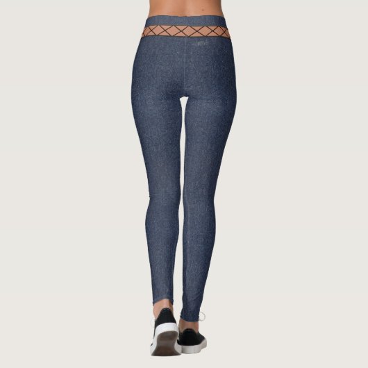 HAMbyWG - Leggings - het Afbeelding van Denim - ui (Achterkant)