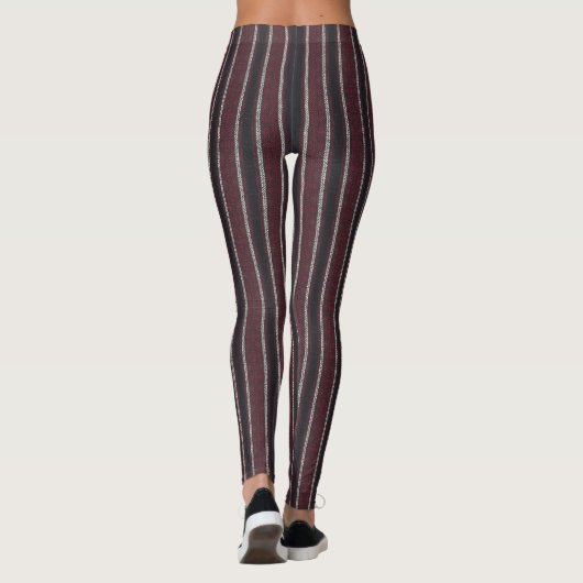 HAMbyWG - Leggings - Hipster Black Burgundy (Achterkant)