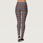 HAMbyWG - Leggings - Hipster Red Blue Tan (Achterkant)