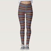 HAMbyWG - Leggings - Hipster Red Blue Tan (Voorkant)
