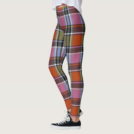 HAMbyWG - Leggings - Oranje en roze speldenband (Links)