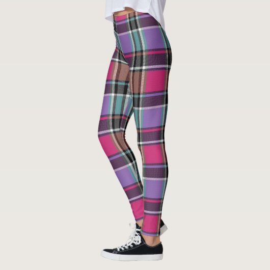 HAMbyWG - Leggings - Roze en Lila speldenband (Links)