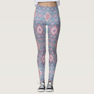 HAMbyWG - Leggings - Zalm Aqua Gypsy Print