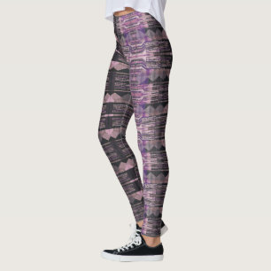 HAMbyWG-Leggings - Zwart Paars Leggings