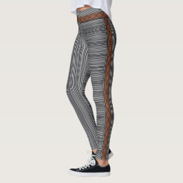 HAMbyWG - Leggings - Zwart-wit modern