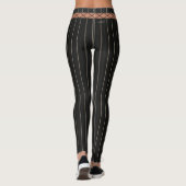HAMbyWG - Leggings - Zwarte Pinstrip - Uitgebreide (Achterkant)