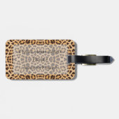 HAMbyWG-leopard Print Luggage of Bagagelabel (Achterkant horizontaal)