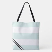 HAMbyWG - LG-Canvas tas - Mint & White Stripe w Lo (Achterkant)
