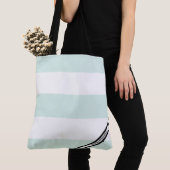 HAMbyWG - LG-Canvas tas - Mint & White Stripe w Lo (Dichtbij)