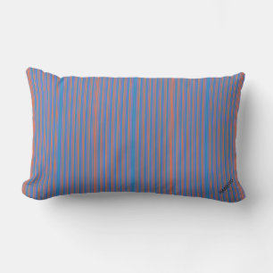 HAMbyWG Lumbar Pillow - Bright Blue/Red ThinStripe Buitenkussen