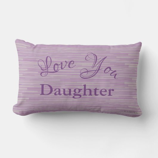 HAMbyWG Lumbar Pillow -Love You Kussen (Voorkant)