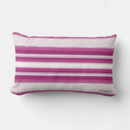 HAMbyWG - Lumbar Pillow - Magenta Witte Gradiënt Buitenkussen