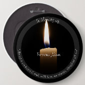 HAMbyWG Memorial candle pin Ronde Button 6,0 Cm (Voorkant /achterkant)
