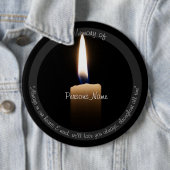 HAMbyWG Memorial candle pin Ronde Button 6,0 Cm (In situ)