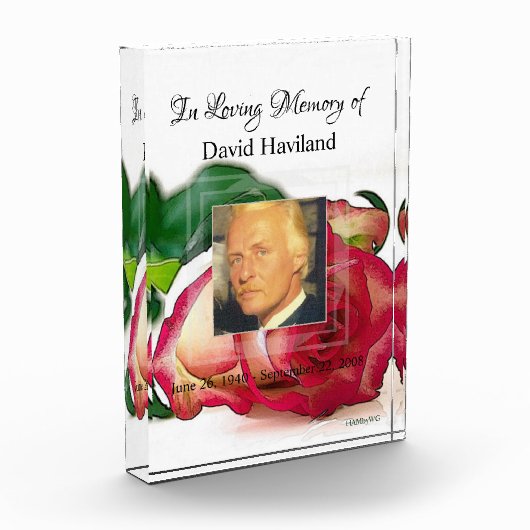 HAMbyWG Memorial Roos Acrylfotoblok Fotoblokken (Links)