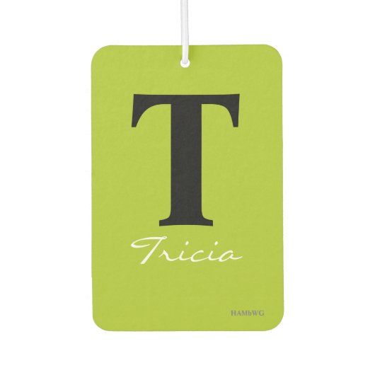 HAMbyWG - Modern Monogram Luchtverfrisser (Voorkant)