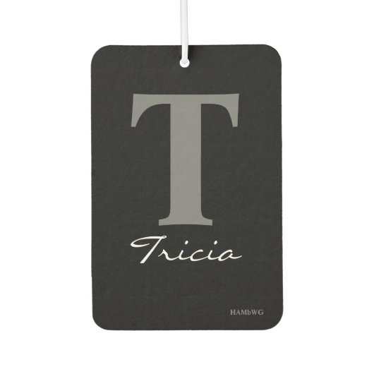 HAMbyWG - Modern Monogram Luchtverfrisser (Voorkant)