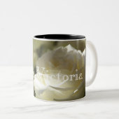 HAMbyWG - Mok koffie - witte rozen (Voorkant rechts)