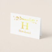HAMbyWG Monogram Folie Kaarten (Voorkant)