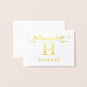 HAMbyWG Monogram Folie Kaarten (Voorkant met envelop)