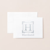 HAMbyWG-monogram Folie Kaarten (Voorkant met envelop)