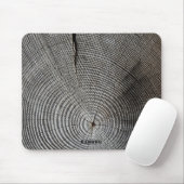 HAMbyWG - Muismat - Afbeelding van hout - grijs (Met muis)