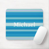 HAMbyWG - Muismat - Blauw Random Stripe (Met muis)