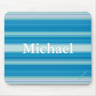 HAMbyWG - Muismat - Blauw Random Stripe