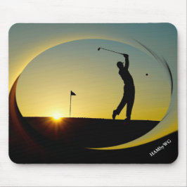 HAMbyWG - Muismat - Golfer in Dusk