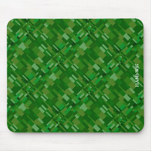 HAMbyWG - Muismat - Modern grafisch groen (Voorkant)