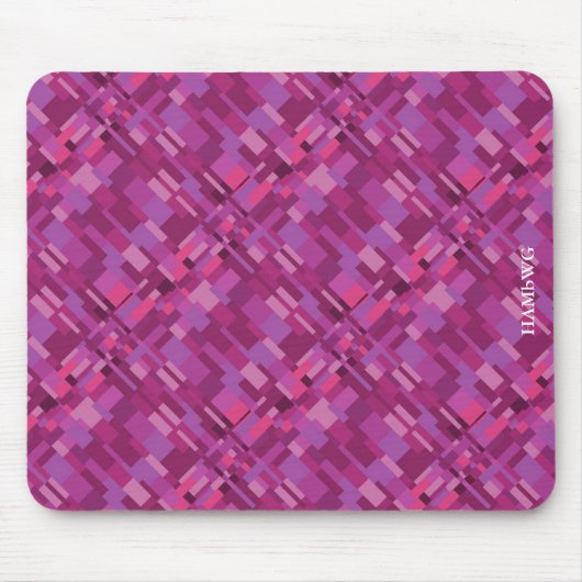 HAMbyWG - Muismat - Modern grafisch roze (Voorkant)